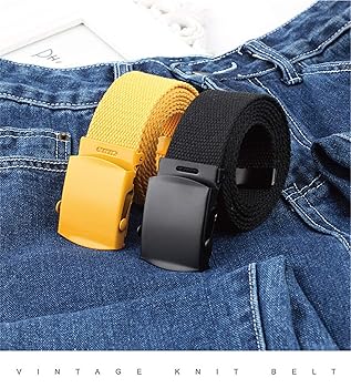 Amazon.com: Andongnywell Womens Nylon Belts Canvas Belt Web